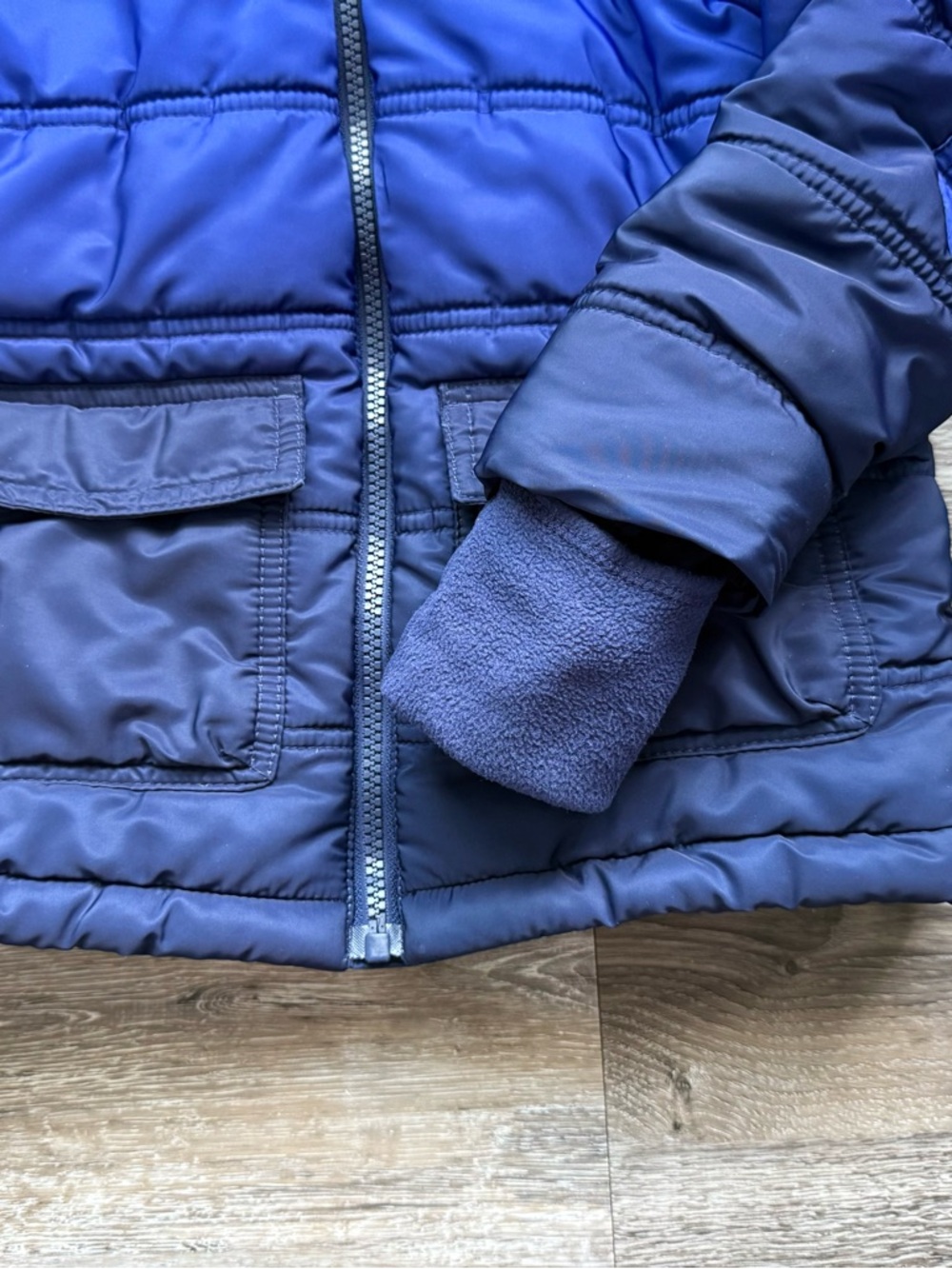 ✝️ Cat & Jack | LIKE NEW • Blue Ombre Puffer Jacket • 4T - Picture 3 of 7